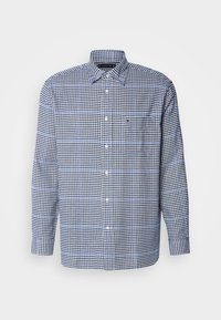 Tommy Hilfiger BRUSHED GINGHAM OVERCHECK SHIRT - Majica - carbon navy/multi