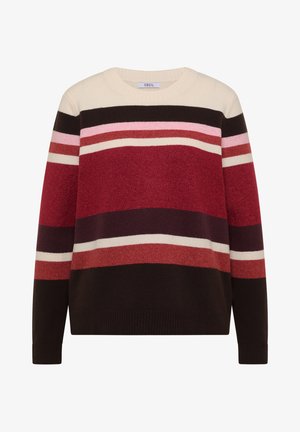 Cecil, PULLOVER MIT RUNDHALS UND STREIFEN - Jumper - rhubarb melange