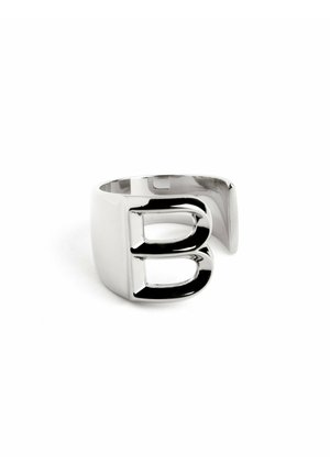 PERSONALIZED LETTER SIGNET - Pendientes - letra b plata