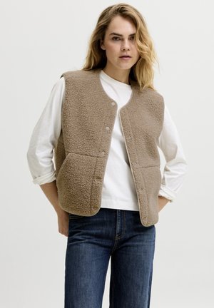 JJXX JXVERA TEDDY VEST - Vest - humus