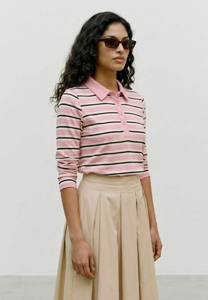 Vero Moda POLO AWGLESHA POLOSHIRT - Langærmet T-shirt - parfait pink