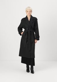 ONLY ONLDEAR TRILLION BELT - Klasický kabát - dark grey