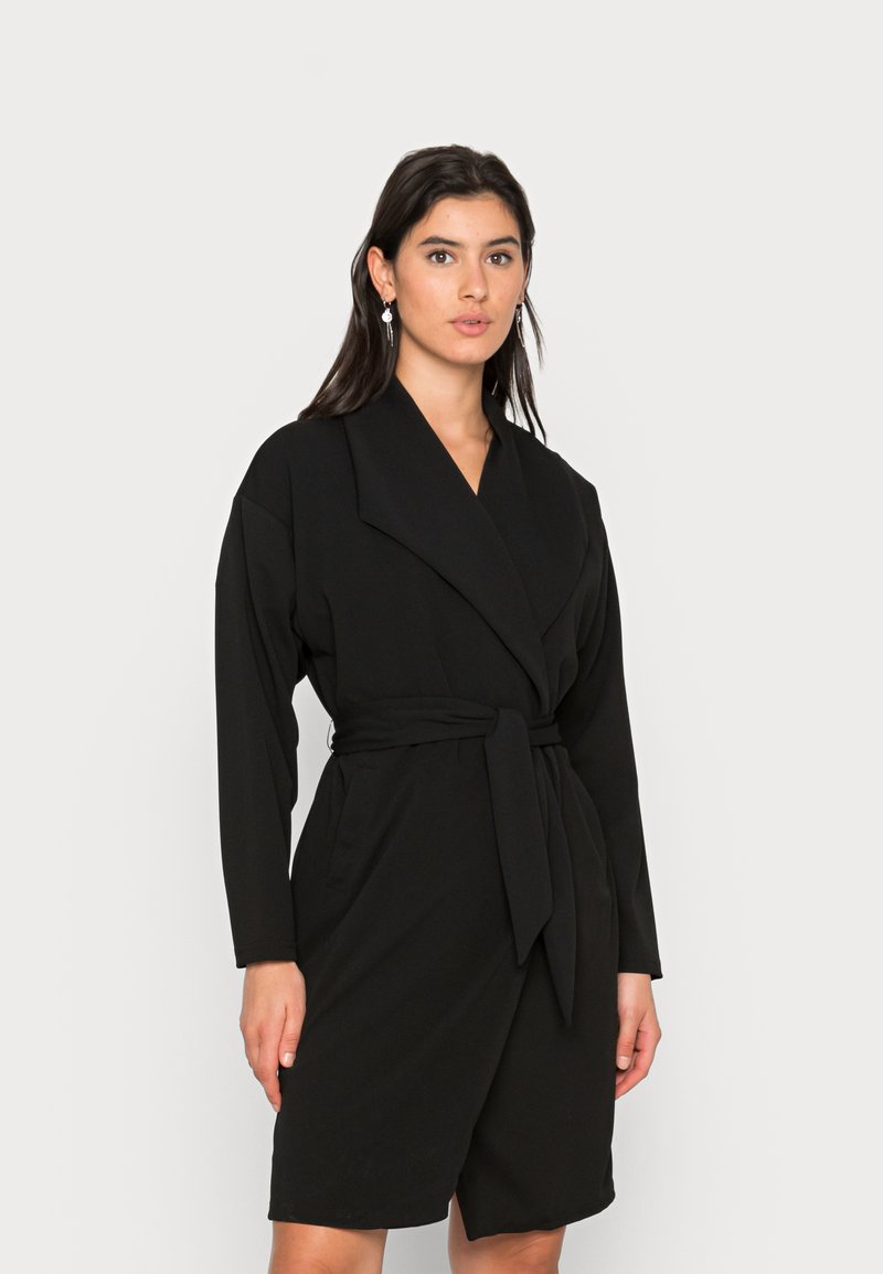 JDY JDYMEKKO WRAP LONG JACKET - Klassikaline mantel - black