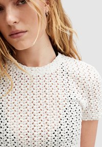 AllSaints KARMA STEVIE TEE - Jednoduché tričko - chalk white