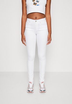 ONLY ONLBLUSH MID SLIT - Jeans Skinny Fit - white