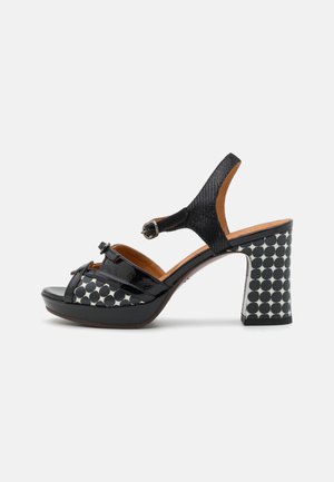 KAELO-L - Sandale cu toc - dotman black/sucre black/jeep black