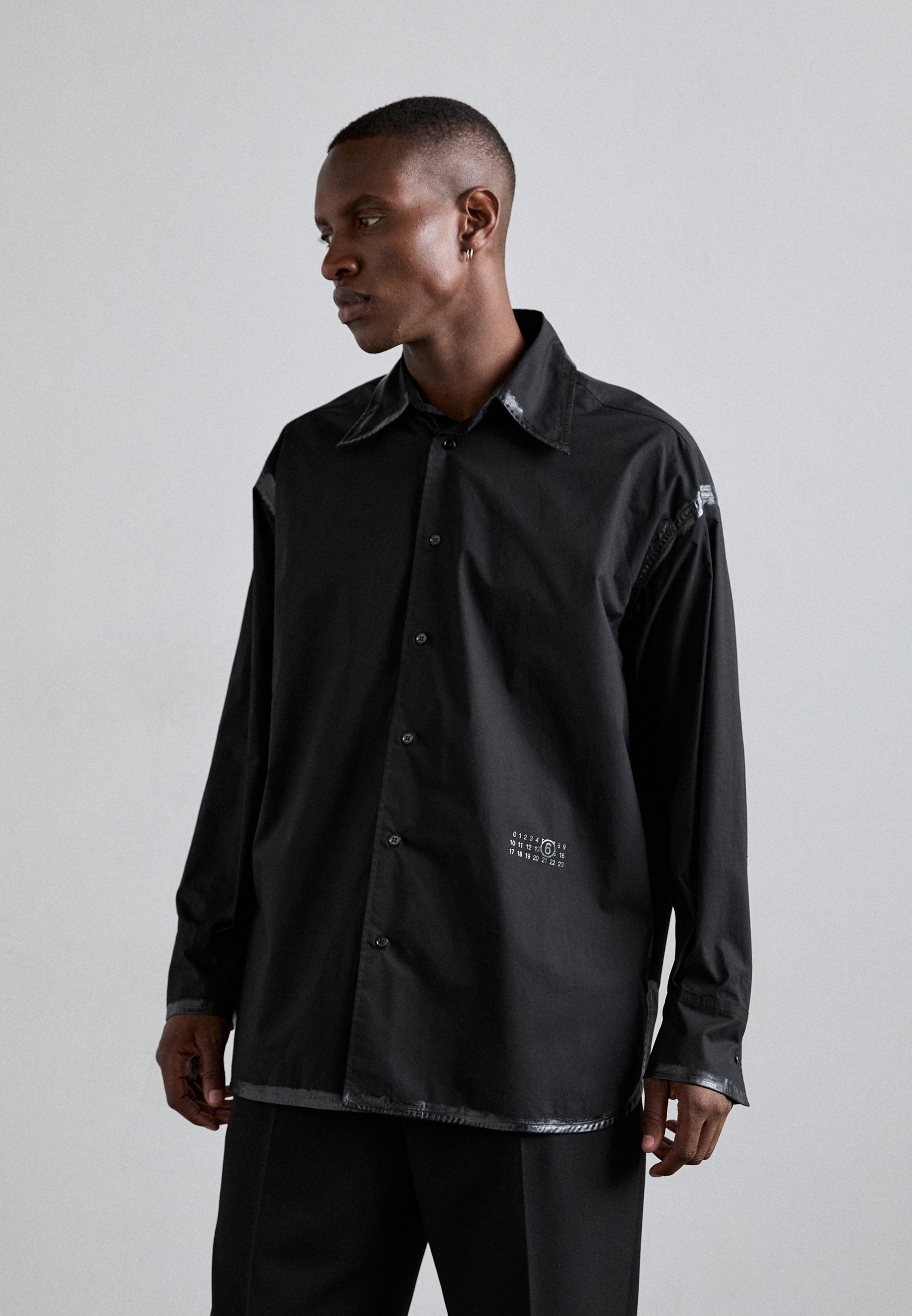 MM6 Maison Margiela LONG SLEEVED - Shirt - black - Zalando.co.uk