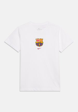 Nike Performance, FC BARCELONA CREST TEE UNISEX - Ρούχα για κλαμπ - white