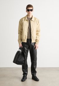 Les Deux RYDER PANTS - Δερμάτινο παντελόνι - black