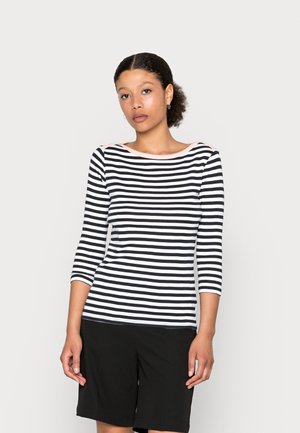 STRIPED SLEEVE TEE - Maglietta a manica lunga - black