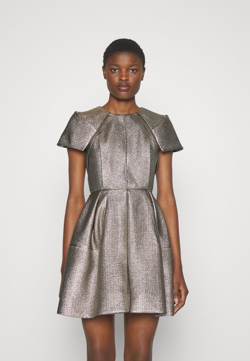 Dice Kayek Cocktail dress / Party dress silver/silvercoloured