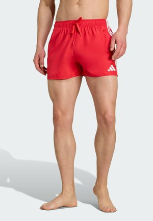 3 STRIPES  - Swimming shorts - pure ruby   white