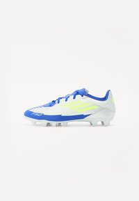 MESSI F50 CLUB   - Fotballsko til fast underlag - silver/solar yellow/lucid blue