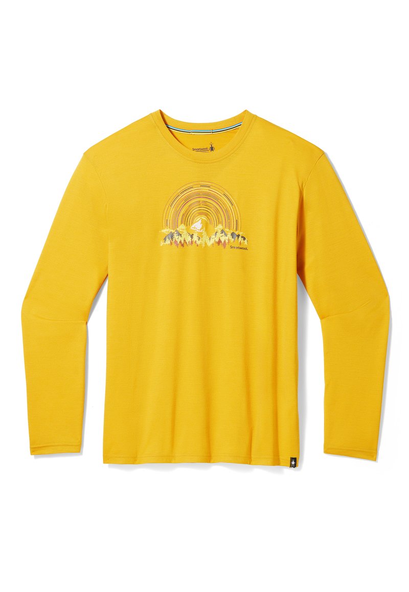 SmartWool T-shirt print goudkleurig SmartWool T-shirt print goudkleurig