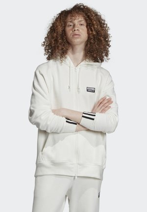 adidas Originals FULL-ZIP HOODIE - Felpa con zip - white
