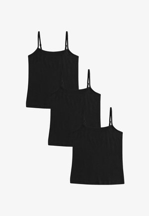 REGULAR FIT-STRAPPY CAMI 3 PACK - Bluză de corp - black