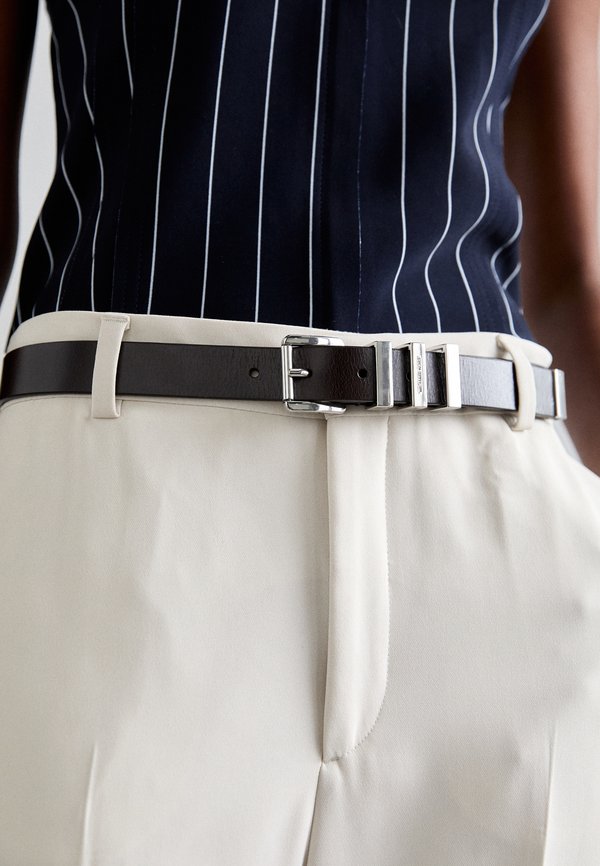 BELT WITH KEEPERS - Belt - chocolate