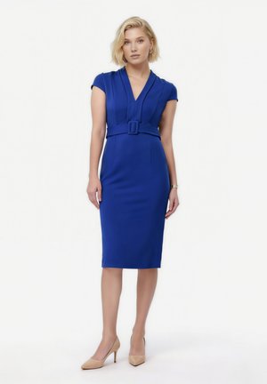 Anna Field BELTED MIDI - Egyenes szabású ruha - blue