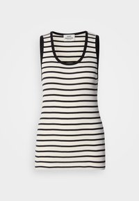 STRIPE AMOUR TANK - Top - vanilla ice/black