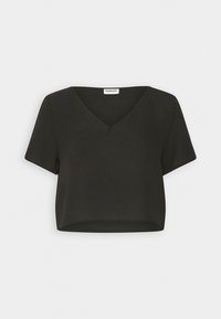 Noisy May Nmclara T-Shirt Donna Scollo A V Manica Corta - Maglia Elasticizzata In Poliestere