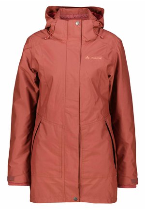 Vaude 3IN1 ANNECY III - Down coat - dark cherry uni/dark red