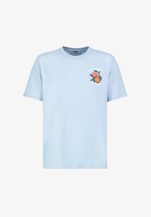 Sublevel, KURZARMSHIRT RUNDHALSAUSSCHNITT FOTO PRINT STILVOLL - Print T-shirt - hellblau