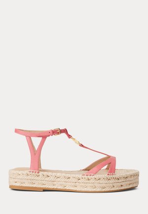 PAYTON NAPPA LEATHER ESPADRILLE - Platform sandals - adirondack berry