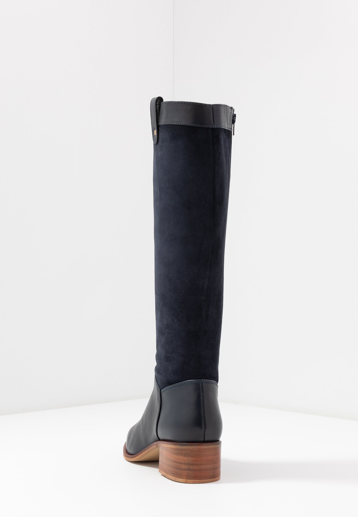 LEATHER BOOTS Klassiska stövlar dark blue LEATHER BOOTS Klassiska stövlar dark blue