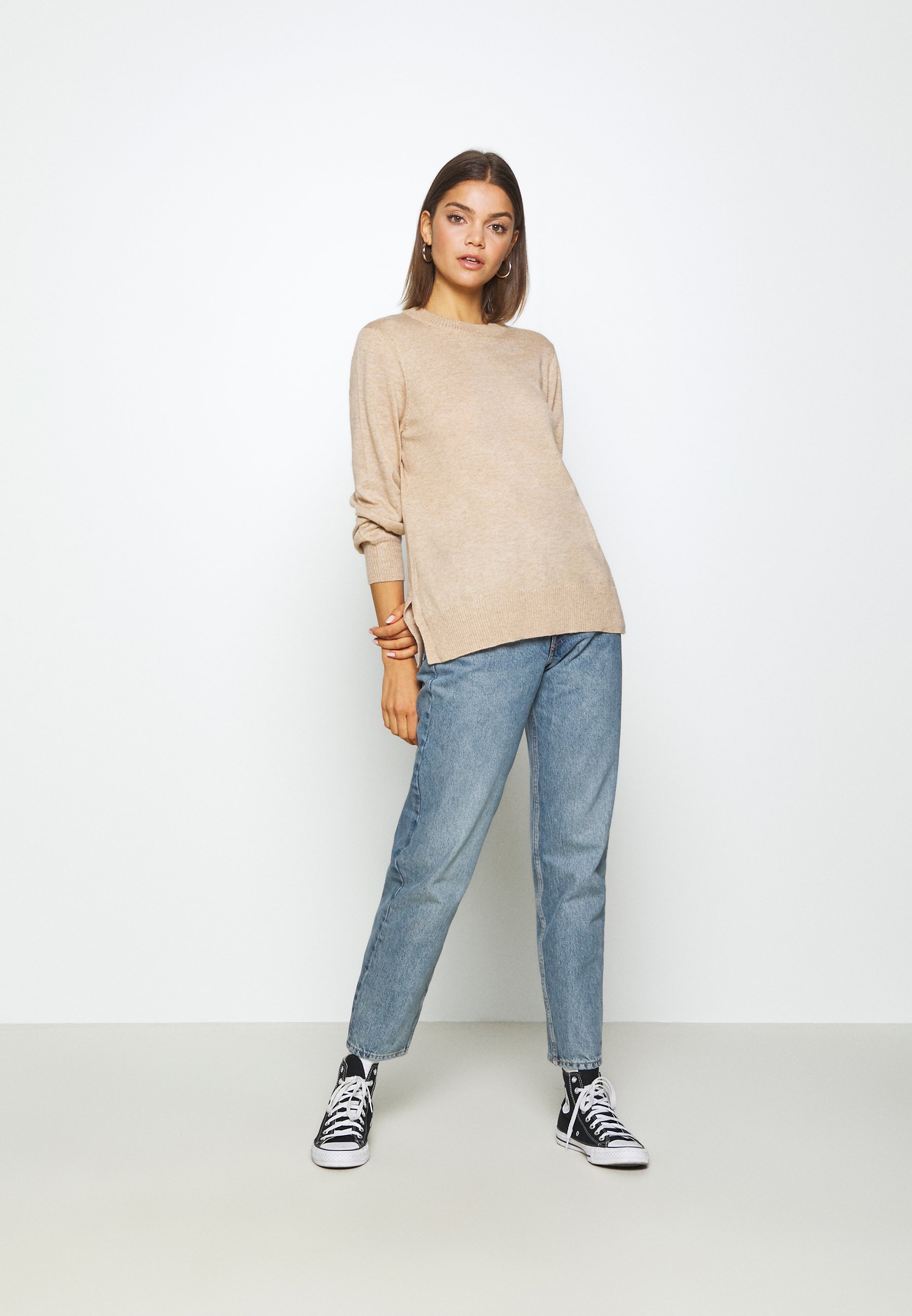 Gina Tricot ASTA Strikkegenser beige melange Zalando.no Gina Tricot ASTA - Strikkegenser - beige melange
