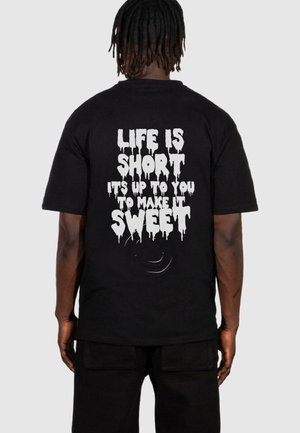 Lost Youth LIFE IS SHORT - T-shirt con stampa - black