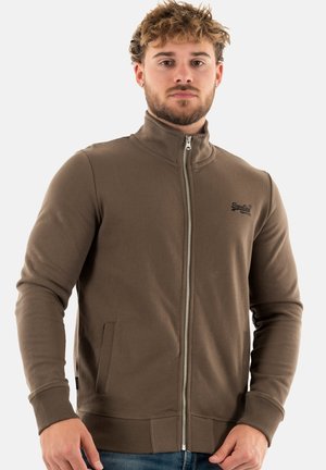 Sudadera con cremallera - marron