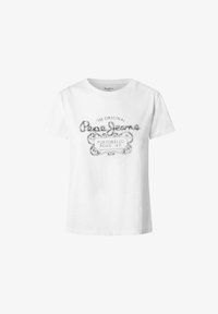 Pepe Jeans ROSABELLA - T-shirt con stampa - white/bianco Pepe Jeans ROSABELLA - T-shirt con stampa - white/bianco