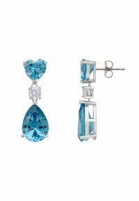 Latelita IRINA BLUE TOPAZ TEARDROP EARRINGS SILVER - Örhänge - silver-coloured