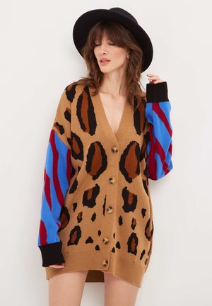 OVERSIZED LOOSE - Vest - brown multicolour