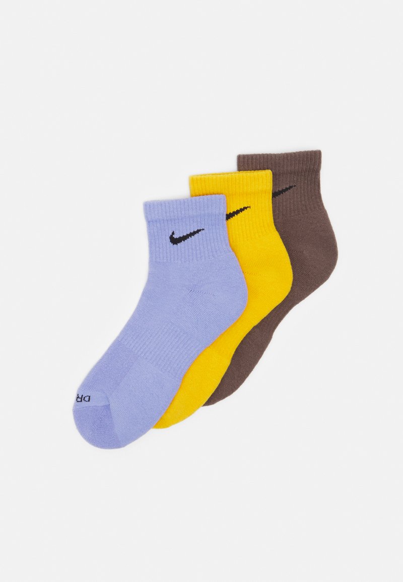 Nike Performance EVERYDAY PLUS CUSH ANKLE UNISEX 3 PACK - Meias desportivas - light thistle/yellow ochre/ironstone