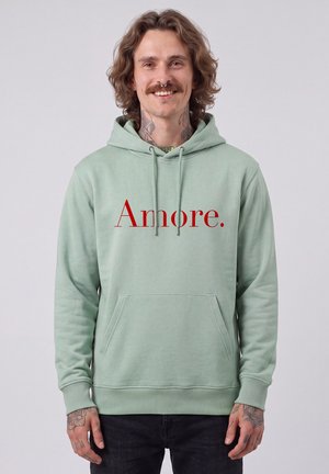watapparel, AMORE UNISEX - Kapuzenpullover - aloe