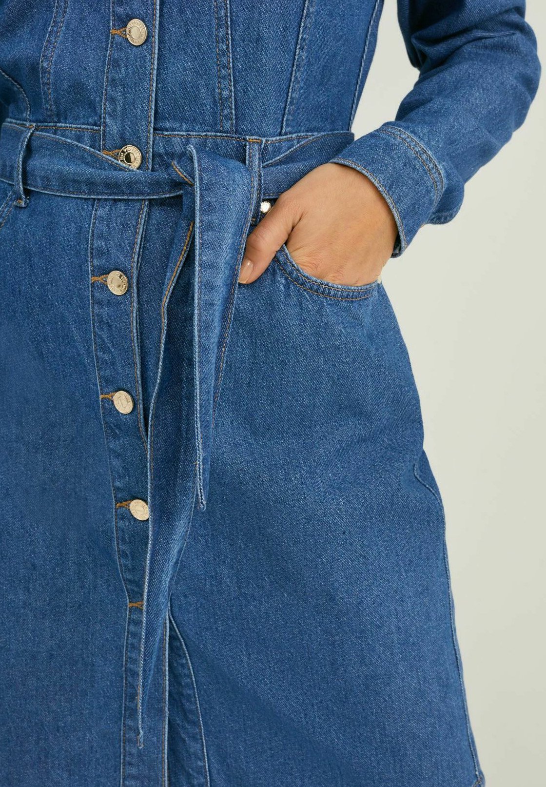 C\u0026A Denim dress - denim-blue/blue 