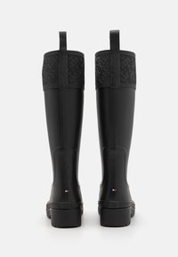 Tommy Hilfiger LONG BOOT MONOGRAM - Wellies - black
