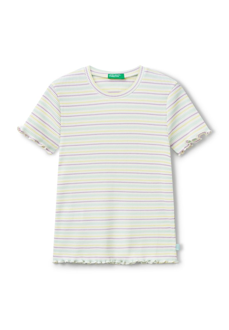 United Colors of Benetton STRIPED - Camiseta estampada - multicolor