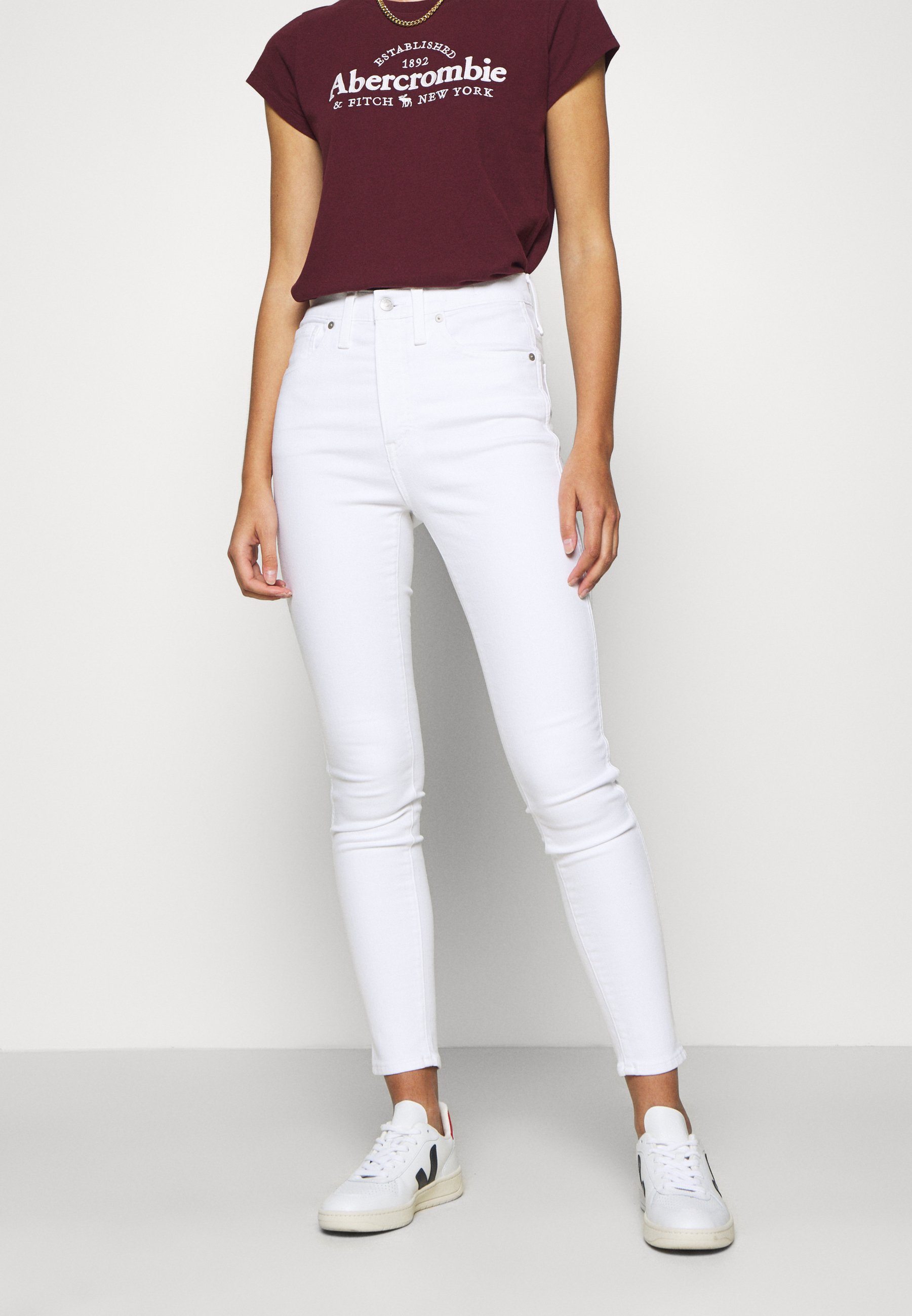 High rise white denim Clearance