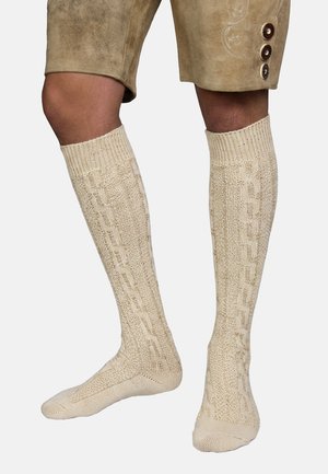 Yuhu, KNIEBUNDHOSEN-STRÜMPFE - 1 PAIR        UNISEX - Knee high socks - beige