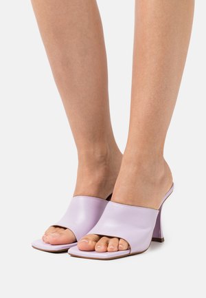 Mules à talons - lila tibet