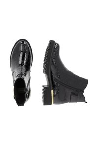 Remonte Bottines à plateau - lackschwarz