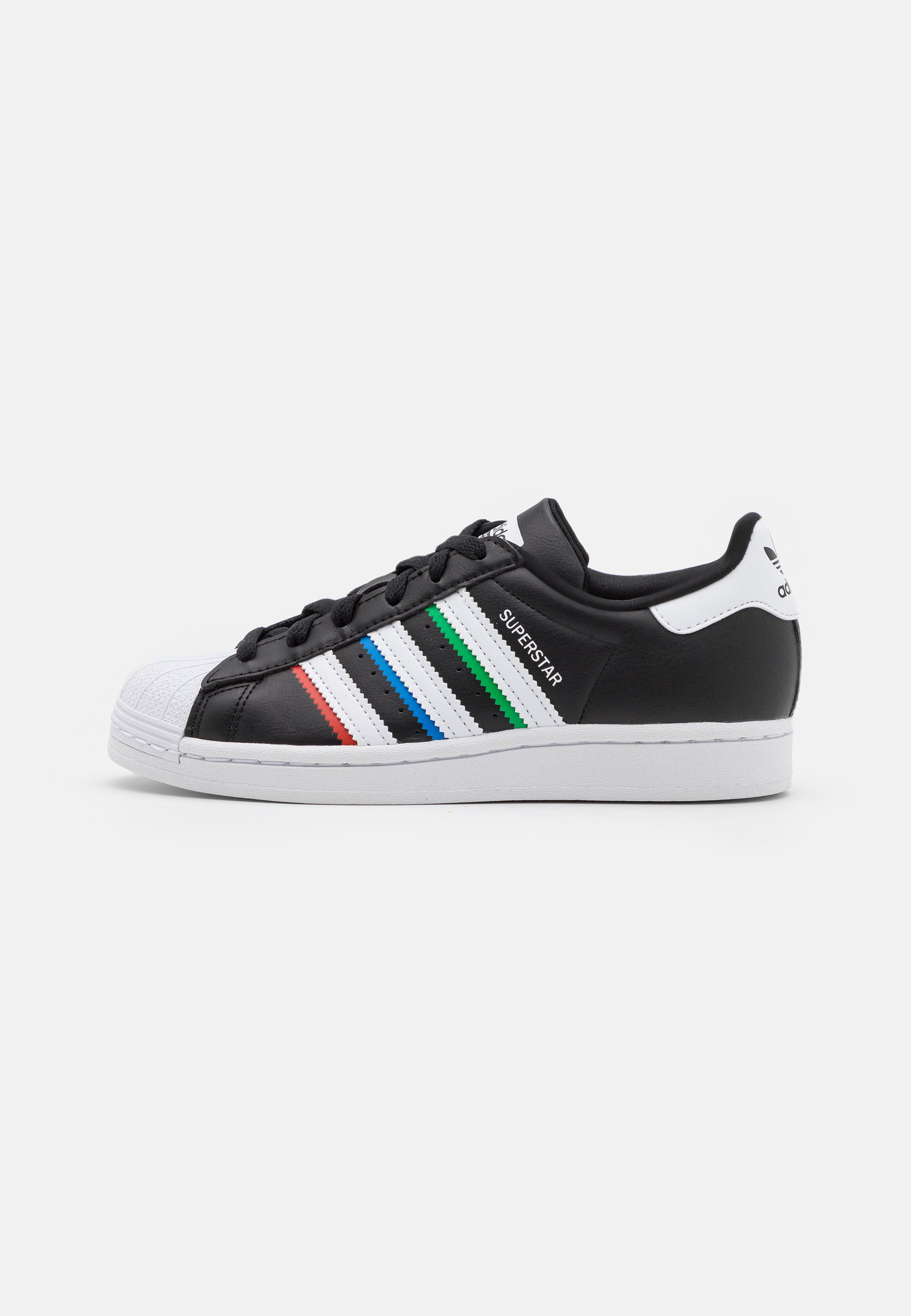 adidas Originals SUPERSTAR J UNISEX - Zapatillas - core black/footwear white/vivid red/negro -