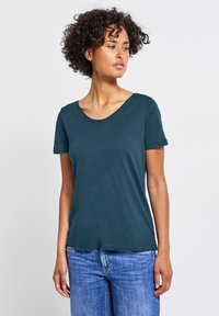 Street One 2ER-PACK  - T-shirt basic - Royal blue Moon washed