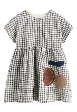 Next REGULAR FIT  SHORT SLEEVE  - Jerseykleid - chocolate brown