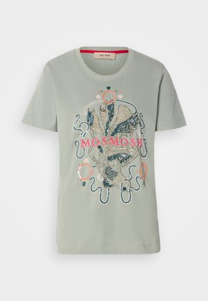 Mos Mosh TEE - Print T-shirt - shadow