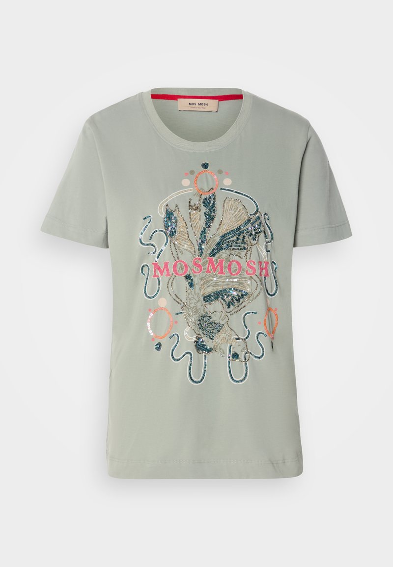 MOS MOSH T-shirt print grijs