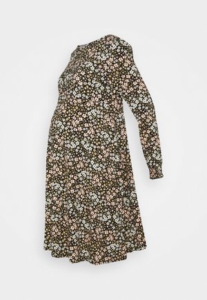 MATERNITY PUFF SLEEVE SUSTAINABLE FIT AND FLARE - Robe en jersey - multi
