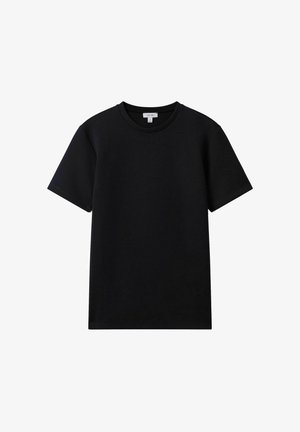 Reiss REGULAR FIT - BRADLEY INTERLOCK CREW NECK - Základné tričko - navy